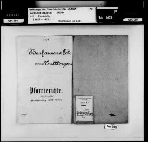Neuhausen/Eck: Pfarrbeschreibungen und Pfarrberichte