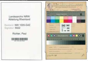 Entnazifizierung Paul Richter , geb. 05.06.1910 (Fahrer)