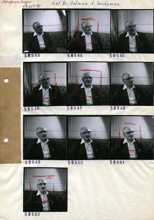 Portraitserie Selman Abraham Waksman