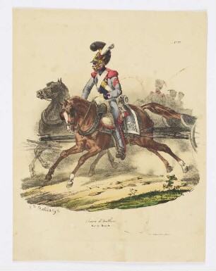 Train d’Artillerie, Blatt 77 der Folge "Troupes françaises"
