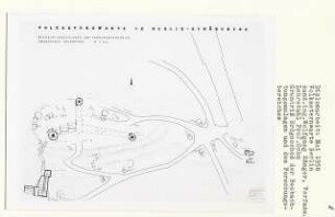 Volkssternwarte, Berlin-Schöneberg (Diplomarbeit bei Karl Wilhelm Ochs): Beobachtungsanlagen und Forschungsbereich, Grundrisse Erdgeschoss 1:200