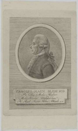 Bildnis des Carolus Magn. Blom