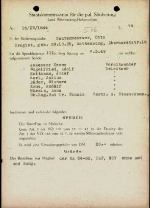 Sautermeister, Otto