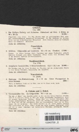Oelgemaelde und Pastelle (Nr. 1 - 28)