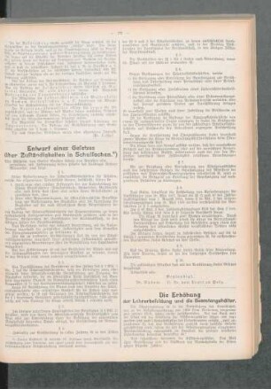 Entwurf eines Gesetzes über Zuständigkeiten in Schulsachen