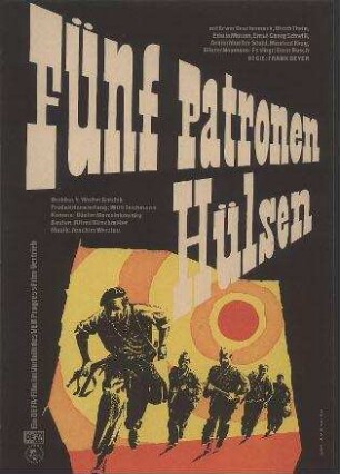 Fünf Patronenhülsen