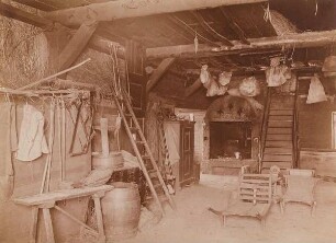 Das Innere eines alten Bauernhauses in Groß-Hansdorf