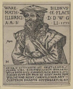 Bildnis des Mathivs Flacivs Illiiricvs