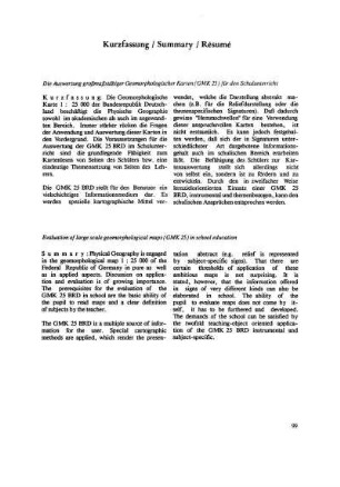 Kurzfassung / Summary / Résumé