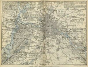 Karte: Karte der Umgebung von Berlin (1:150.000)