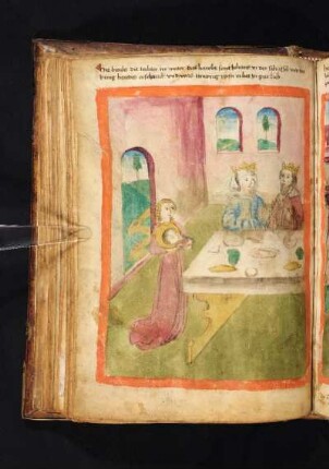 Salome bringt das Haupt des Johannes zu Herodes und Herodias