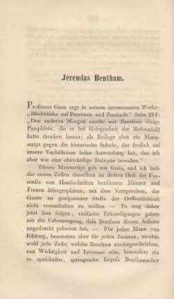 Jeremias Bentham