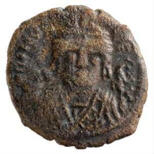 Münze, Halbfollis, 586 / 587