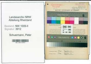 Entnazifizierung Peter Schuermann , geb. 18.09.1876 (Spediteur)