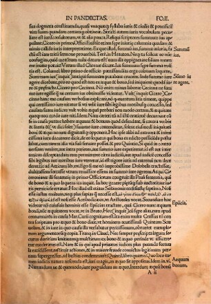 Annotationes ad 24 Pandectarum libros : Item altera Editio Annotationum in Pandectas 1526
