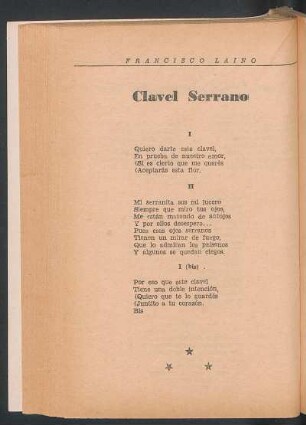 Clavel serrano