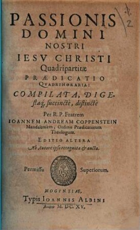 Passionis Domini nostri Jesu Christi praedicatio