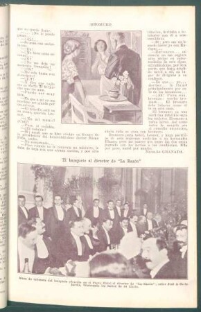 El banquete al director de "La Razón" - [Fotografía]