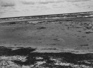Strand : Blick über den Strand auf das Meer.