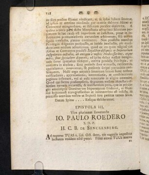 118-148, Epistola III