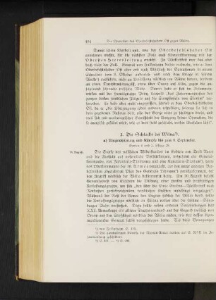 2. Die Schlacht bei Wilna.