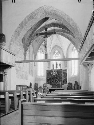 Kamenz. Evangelische Sankt-Just-Kirche. Inneres, Blick in den Chor