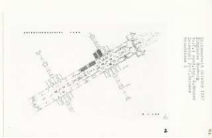 Flughafen Hamburg (Diplomarbeit bei Bernhard Hermkes): Grundriss Abfertigungsebene + 3.50, 1:500