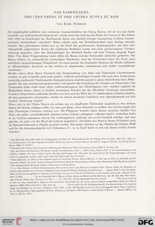 Das Tabernakel des Ciro Ferri in der Chiesa Nuova zu Rom