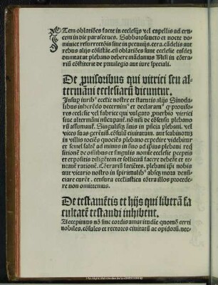 De testamentis et his qui liberam facultatem restandi inhibent. folia