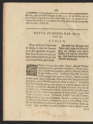 XXXVII. In Genes. Cap. XLIX. vers. 10. Schilo.
