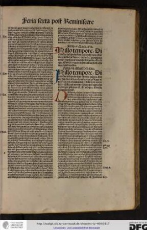 Feria VI. Matthei XXI. In illo tempore dixit Iesus discipulis suis et turbis Iudeorum Homo quidam erat paterfamilias...
