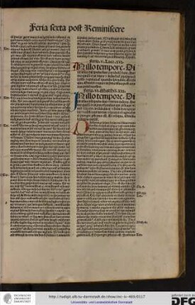 Feria VI. Matthei XXI. In illo tempore dixit Iesus discipulis suis et turbis Iudeorum Homo quidam erat paterfamilias...