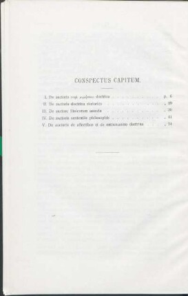 Conspectus Capitum.