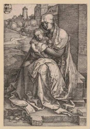 Maria mit dem Kind an der Mauer