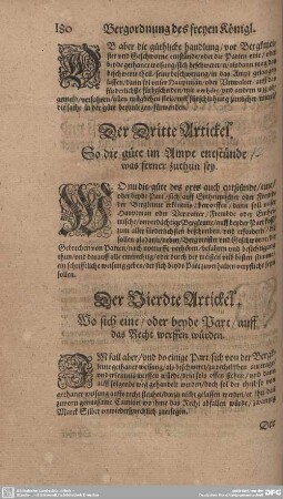 Der Vierdte Artickel. Wo sich eine/ oder beyde Part/ auff das Recht werffen würden.