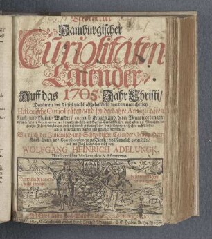 1705: Verbesserter hamburgischer Curiositäten-Calender