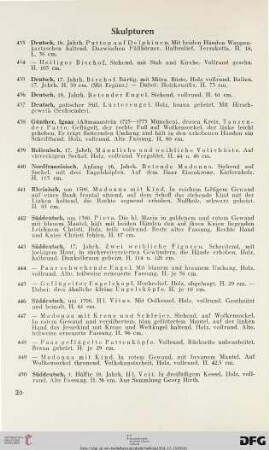 Skulpturen (Nr. 433-450)