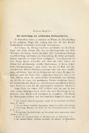 Der geldrische Erbfolgestreit : 1537 - 1543