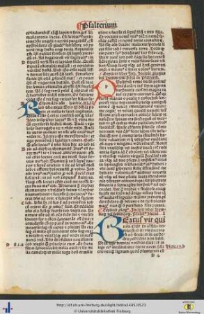 Prologus beati Hieronymi presbyteri in Psalterium