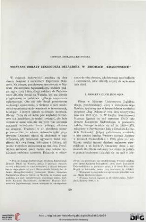 3: Nieznane obrazy Eugeniusza Delacroix w zbiorach krakowskich
