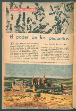 El poder de los pequeños : Temas del momento