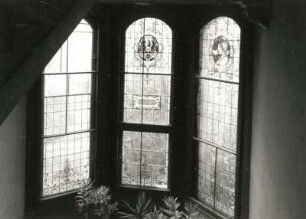 Dresden-Blasewitz, Tolkewitzer Straße 47. Villa von Borcken (1894/1895). Fenster im Treppenhaus