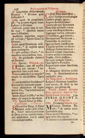 138-156, Feria quinta ad Vesperas.-Ad Completorium.