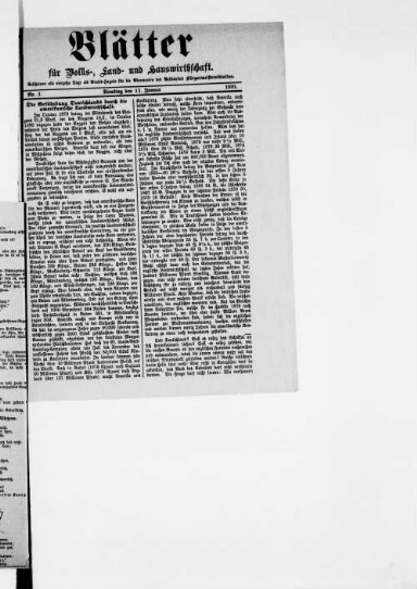 Titelseite einer Zeitung