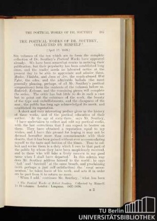 The poetical works of Dr. Southey, collected by himself. [April 17, 1838.]