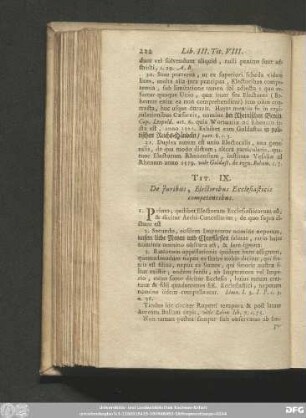Tit. IX. De Iuribus, Electoribus Ecclesiasticis competentibus.