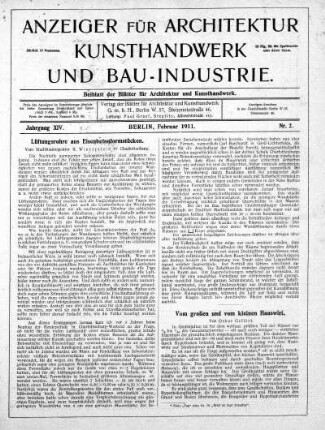 Nr. 2, Februar 1911