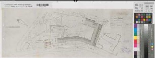 Münster (Münster) Gymnasium Paulinum Hausmeisterhaus Lageplan 1959 1 : 500 28,5 x 76 Pause Staatshochbauamt Münster Regierung Münster Nr. 34101