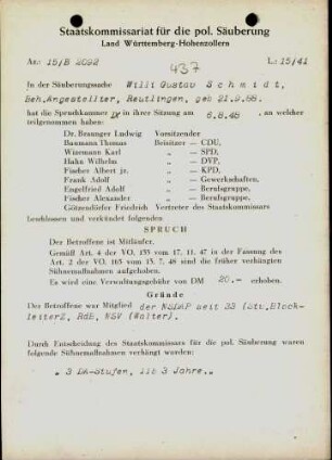 Schmidt, Willi Gustav