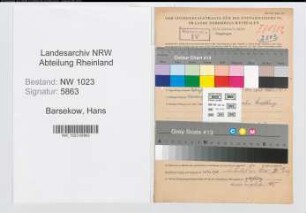 Entnazifizierung Hans Barsekow , geb. 16.12.1904 (Studienrat)